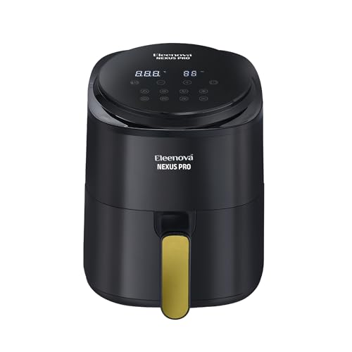 Eleenova Nexus Pro 4.5 litres Air fryer 1200 Watts with Smart Touch Panel [ Golden Handle with Full Display ]