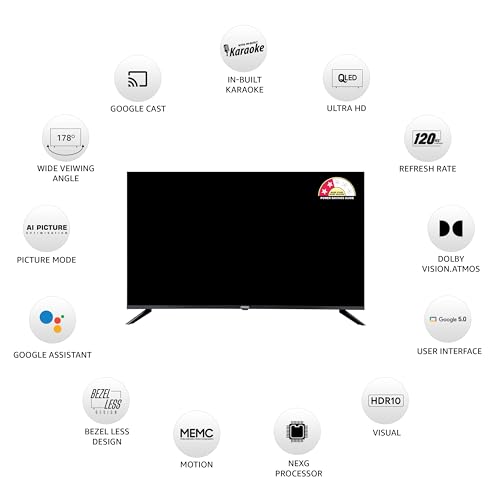 Onida 139 cm (55 inches) Nexg Karaoke Series 4K QLED Smart Google TV Q55UGI120 - Image 3