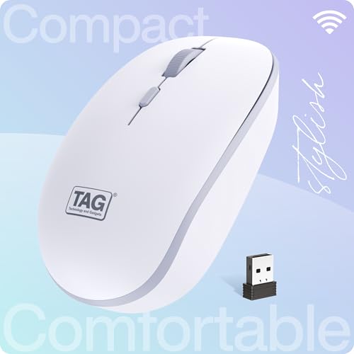 TAG WM500 White/Grey Wireless Mouse