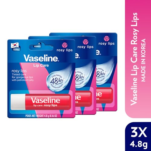 Vaseline Lip Care Rosy Lips Tinted Lip Balm Stick 4.8g (Pack of 3) - Image 2