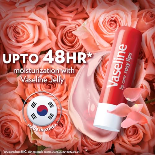 Vaseline Lip Care Rosy Lips Tinted Lip Balm Stick 4.8g (Pack of 3) - Image 7