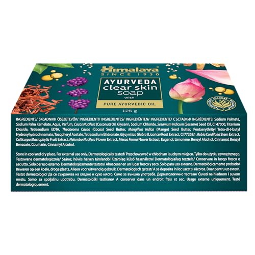 Himalaya Ayurveda Clear Skin Soap India, 125 g - Image 3