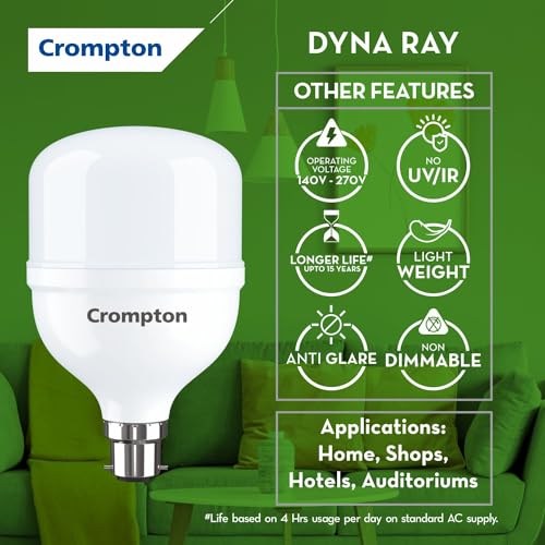 Crompton Dynaray Higher-Wattage LED Bulb