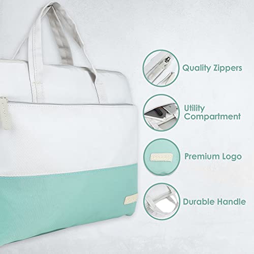 Probus Polyester Dual Tone Dual Compartment Laptop Bag - Image 2
