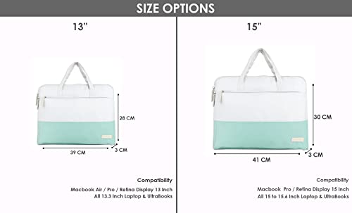 Probus Polyester Dual Tone Dual Compartment Laptop Bag - Image 4