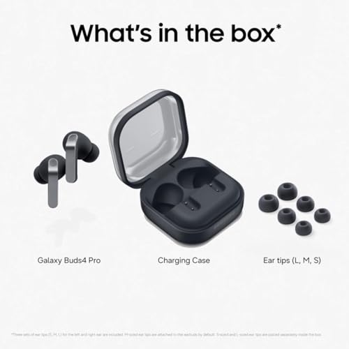 Samsung Galaxy Buds4 Pro (Black) in-Ear Wireless Earbuds with Hi-Fi Audio | Adaptive ANC 2.0 and EQ 2.0 | 2-Way Speaker | 360-Audio | Voice Detect | Live Translation | Head Gesture | IP57 - Image 6