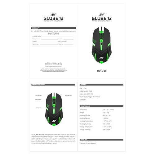Ant Globe 12 Wired Optical