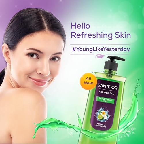 Santoor Refreshing Shower Gel 750ml