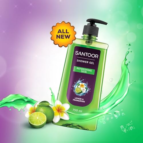 Santoor Refreshing Shower Gel 750ml
