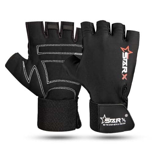STAR X Minati Wrist Support Gym Gloves Black for Men and Women