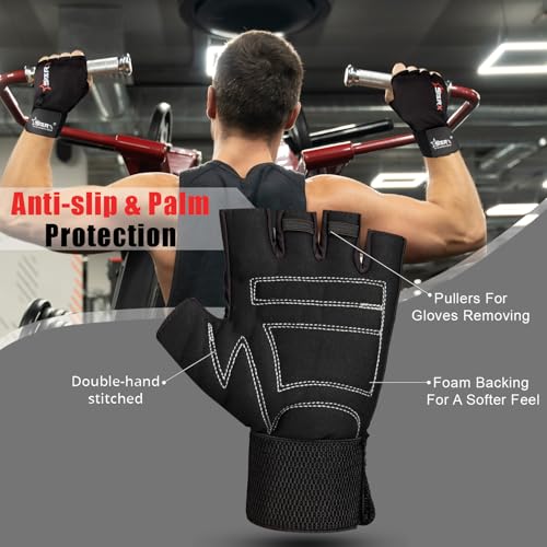 STAR X Minati Wrist Support Gym Gloves Black for Men and Women - Image 3