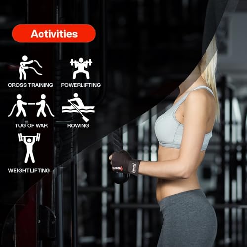 STAR X Minati Wrist Support Gym Gloves Black for Men and Women - Image 4