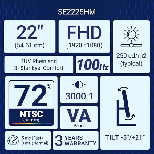 Dell SE2225HM 21.5"/54.6cm FHD, 100Hz