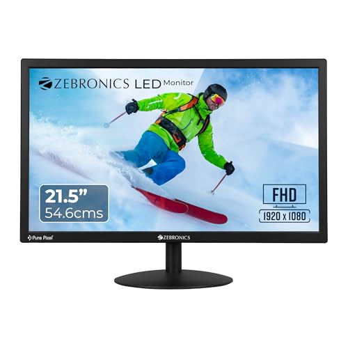 ZEBRONICS 21.5” LED Monitor, FHD