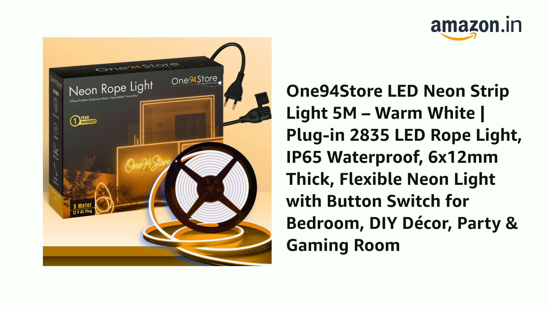 One94Store 16.4 Feet Neon LED