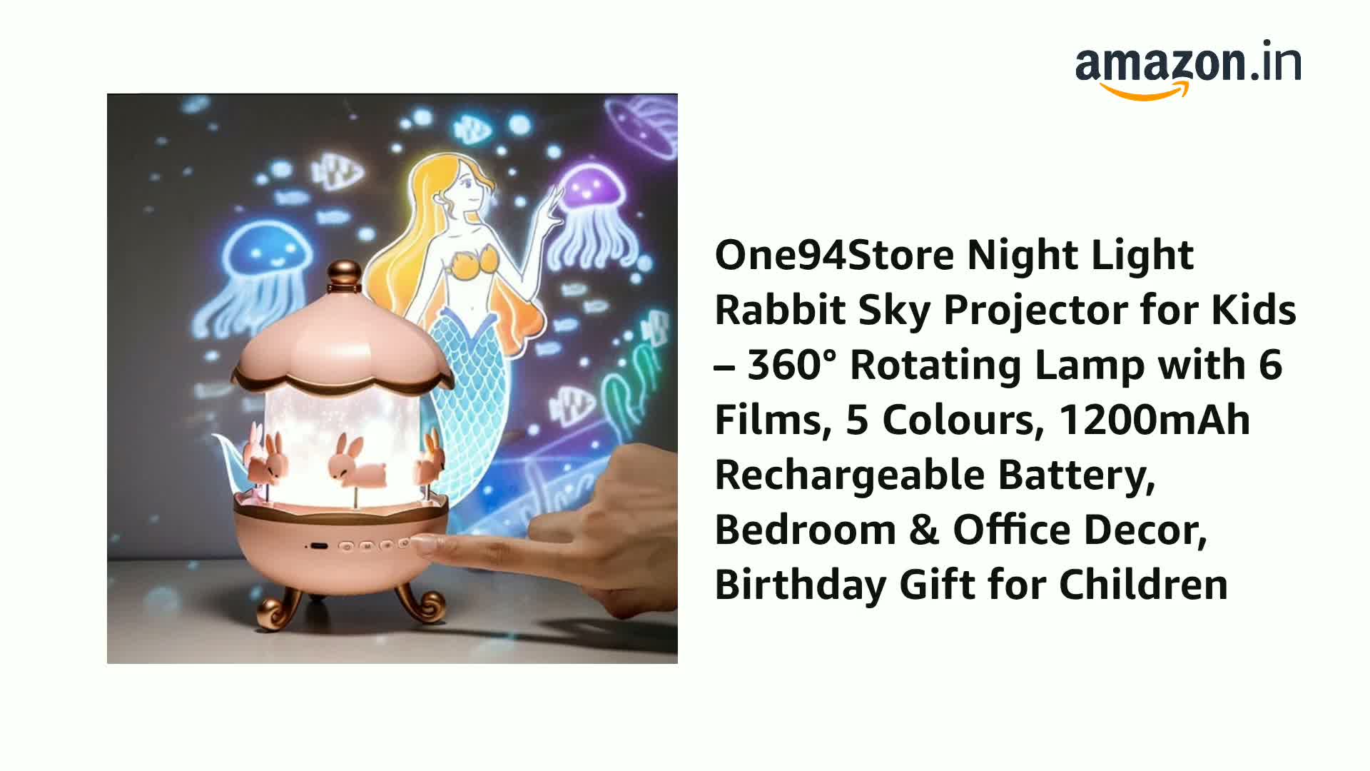 One94Store Night Light Rabbit Sky