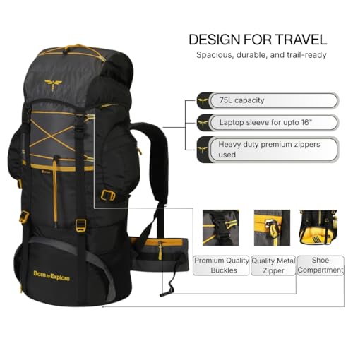 Impulse rucksack bags 75 litres