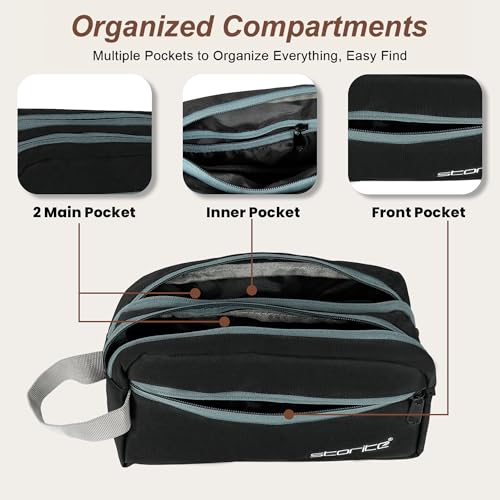 Storite Polyester Multi-Pocket Toiletry Bag