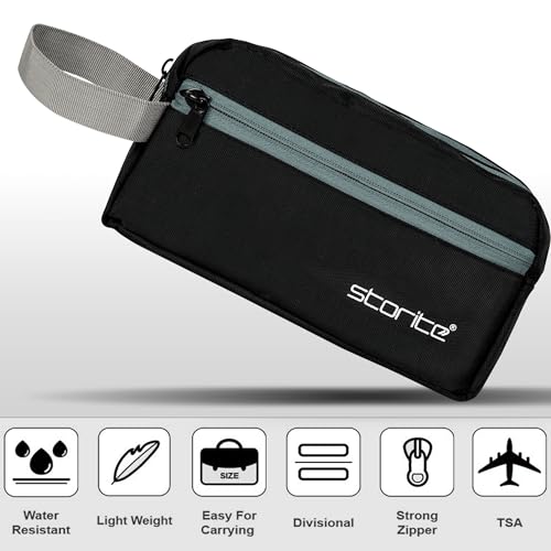 Storite Polyester Multi-Pocket Toiletry Bag
