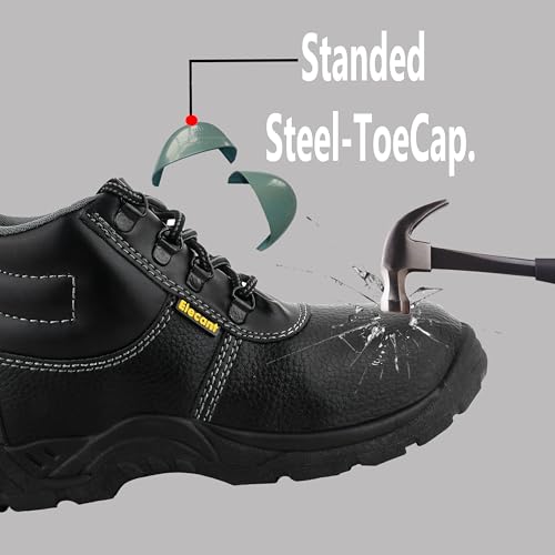 ELECANT Lace-up Steel Toe, PVC