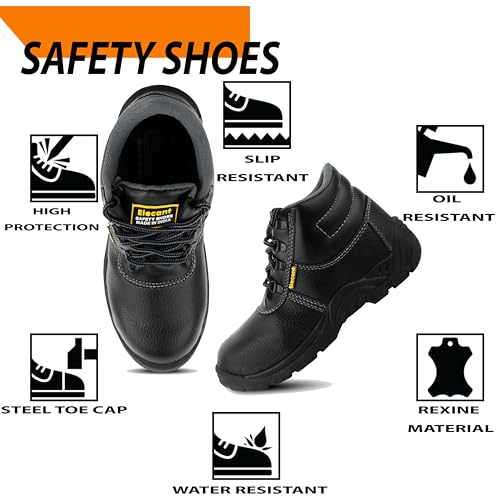 ELECANT Lace-up Steel Toe, PVC