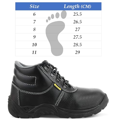 ELECANT Lace-up Steel Toe, PVC