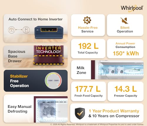 Whirlpool 192 L 4 Star
