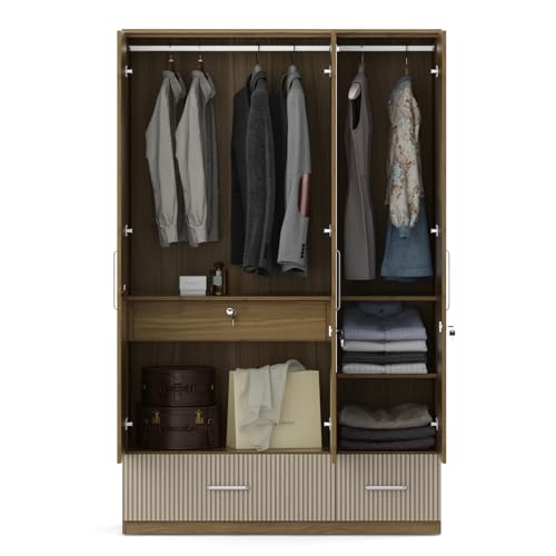 HomeTown Diago 3 Door Wardrobe W Mirror - Image 6