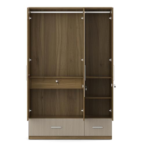 HomeTown Diago 3 Door Wardrobe W Mirror - Image 7