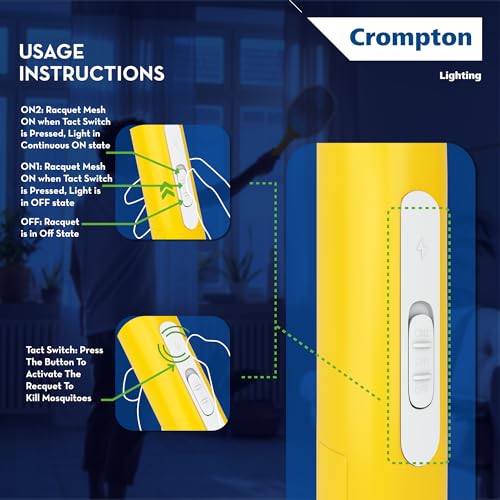 Crompton Anti-Mosquito Racquet-ZAPPY-Duo | Mosquito