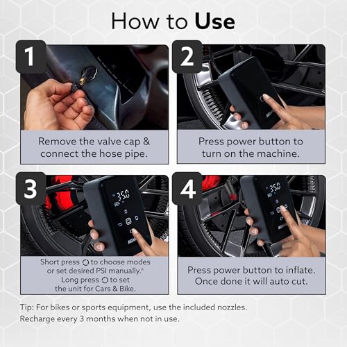 AGARO Atom Cordless Tyre Inflator