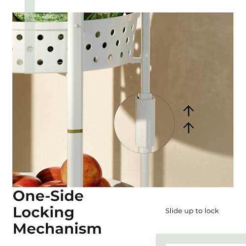 Lifelong Kitchen Storage Rack|3-Layer Baskets|Foldable