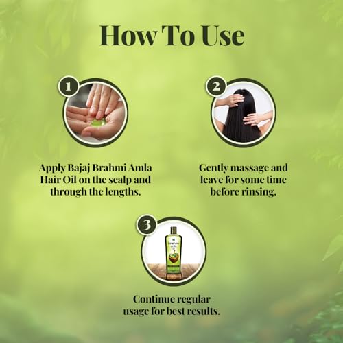Bajaj Brahmi Amla Hair Oil 400ml - Image 5
