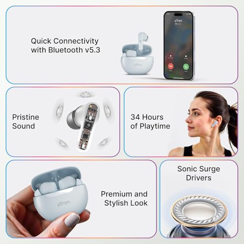 pTron Bassbuds Astra in-Ear TWS
