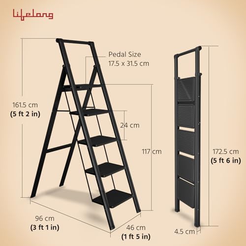 Lifelong 5 Steps Steel Ladder