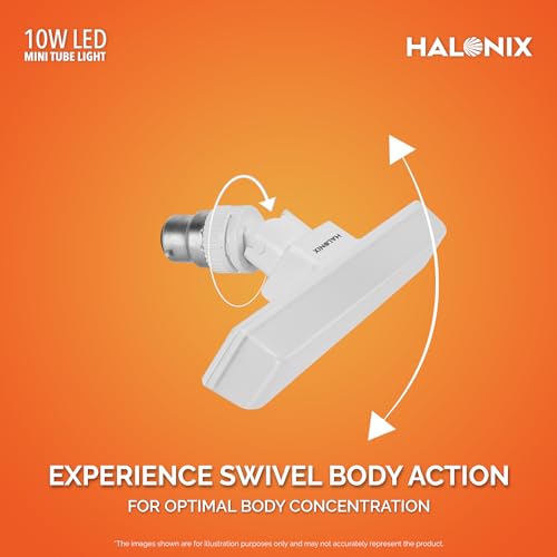 Halonix 10 Watts B22d LED bulb tube Light Cool White, Pack of 1, T-bulb - Image 4