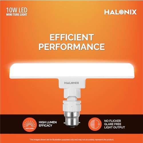Halonix 10 Watts B22d LED bulb tube Light Cool White, Pack of 1, T-bulb - Image 5