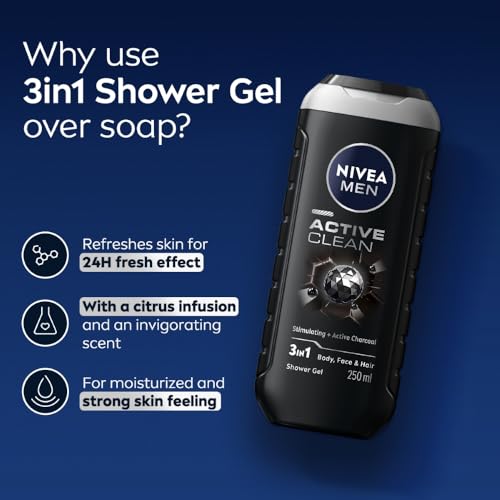 NIVEA Men Body Wash, Active