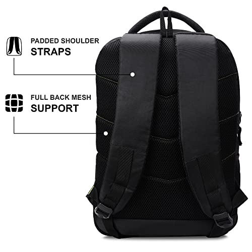 Stony Brook by Nasher Miles Aurora Laptop Backpack 40 L (Black-Green) - Image 5