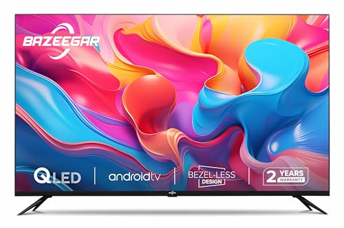 80 cm (32 inches) Glow Series HD Ready Smart QLED Android TV BAZ32S (Black)