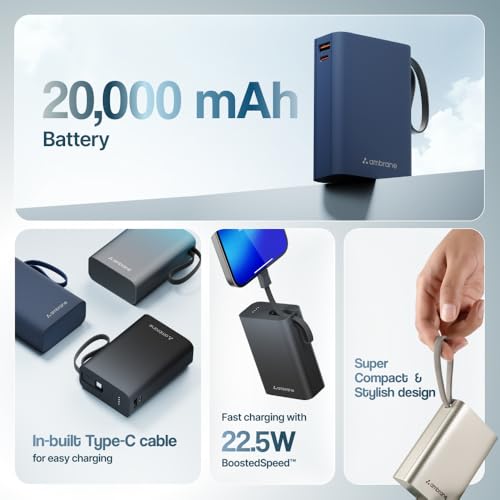 Ambrane 20000mAh Small Pocket Size