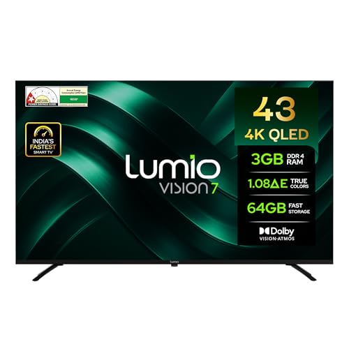 Lumio Vision 7 2026 109cm (43 inches) 4K Ultra HD Smart QLED Google TV FTW2-ADSJ