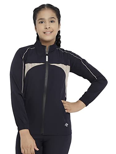 CHIMPRALA Girls Color Block Jacket for Kids