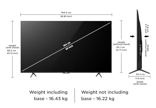 TCL 164 cm (65 inches) 4K Ultra HD Smart QLED Google TV 65C61B (Black) - Image 6