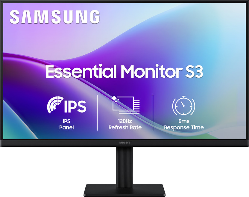 Samsung S3 68.58 cm (27 inch) Full HD LED Backlit IPS Panel with ...more