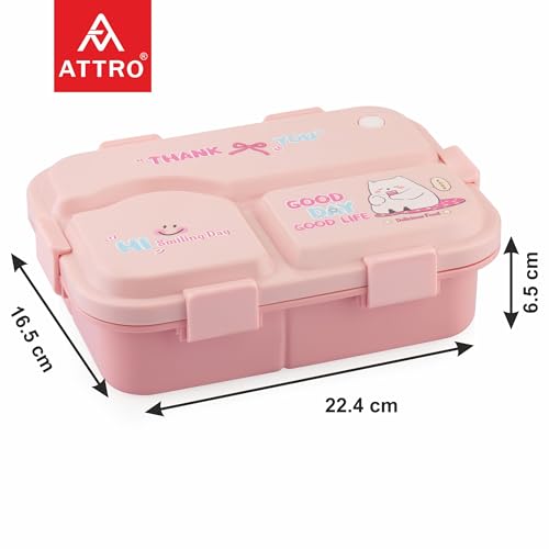 ATTRO Smiley Bite Plastic Lunch