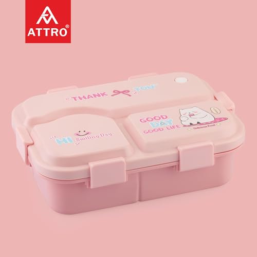 ATTRO Smiley Bite Plastic Lunch