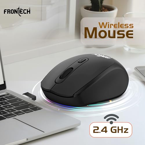 FRONTECH MS-0074 Wireless Mouse, 2.4GHz
