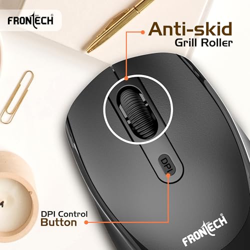 FRONTECH MS-0074 Wireless Mouse, 2.4GHz