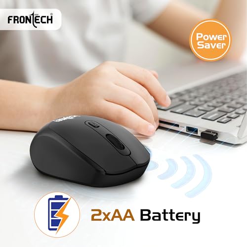 FRONTECH MS-0074 Wireless Mouse, 2.4GHz